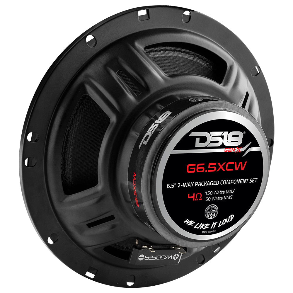G6.5XC GEN-X 6.5" 2-Way Component Set Speaker System 150 Watts 4-Ohm - DS18