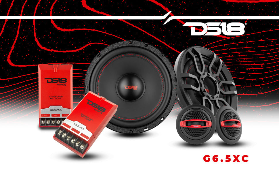 G6.5XC GEN-X 6.5" 2-Way Component Set Speaker System 150 Watts 4-Ohm - DS18