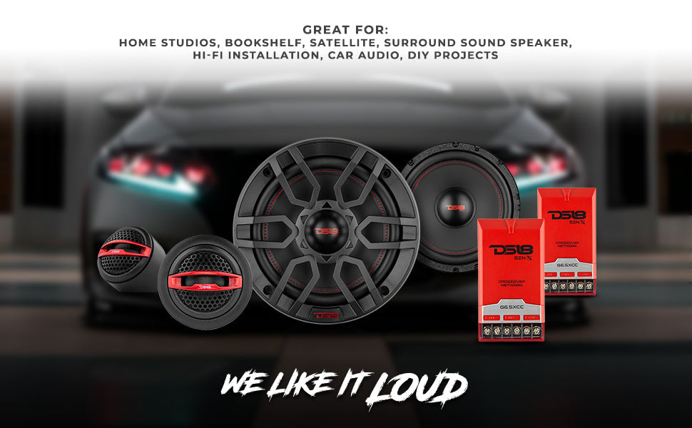 G6.5XC GEN-X 6.5" 2-Way Component Set Speaker System 150 Watts 4-Ohm - DS18
