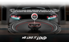 GEN-X 6.5" 2-Way Coaxial Speakers 50 Watts Rms 4-Ohm - DS18