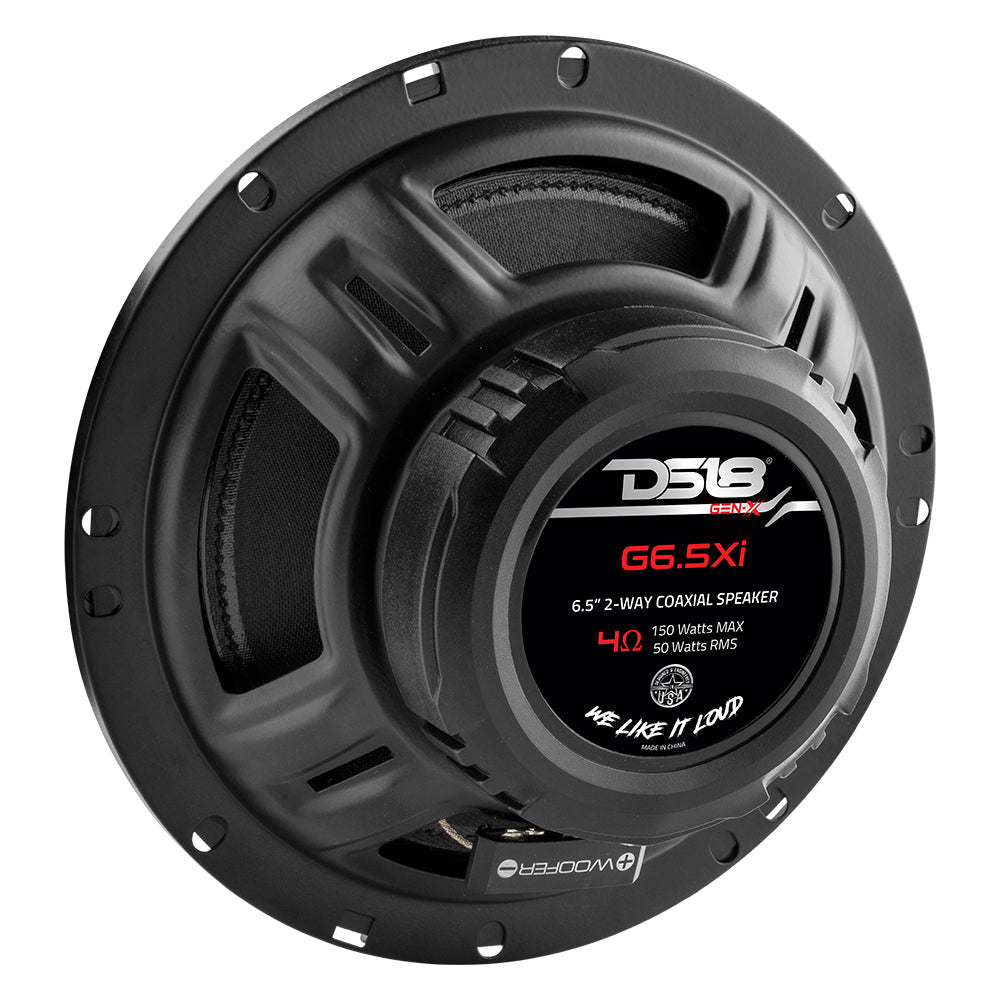 GEN-X 6.5" 2-Way Coaxial Speakers 50 Watts Rms 4-Ohm - DS18