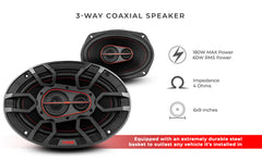 GEN-X 6x9" 3-Way Coaxial Speakers | 60W RMS 4-Ohm - DS18