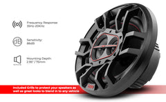 GEN-X 6x9" 3-Way Coaxial Speakers | 60W RMS 4-Ohm - DS18