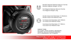 GEN-X 6x9" 3-Way Coaxial Speakers | 60W RMS 4-Ohm - DS18