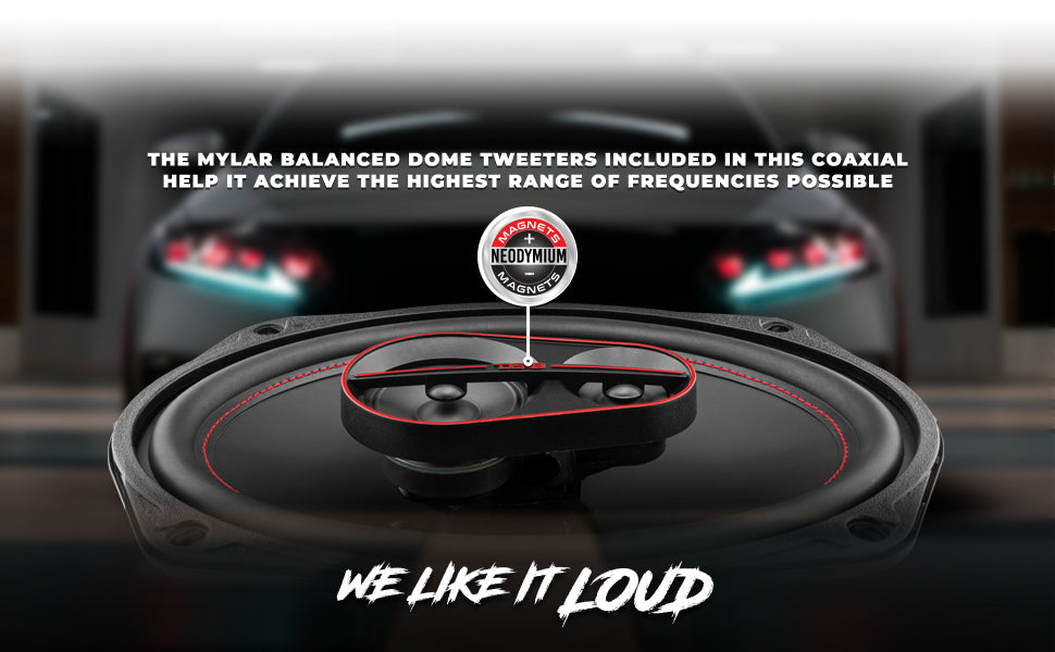 GEN-X 6x9" 3-Way Coaxial Speakers | 60W RMS 4-Ohm - DS18