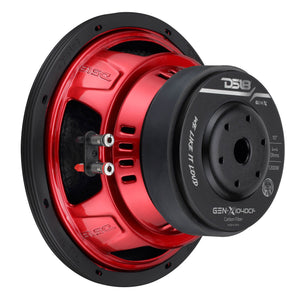 GEN-X 10" Subwoofer with Carbon Fiber Dust Cap | 600W RMS Dual 4-Ohm Voice Coils - DS18