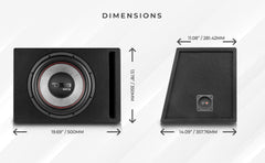 12" Loaded Subwoofer Ported Enclosure With GEN-X124D 450 Watts RMS - DS18