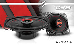 DS18 GEN-X4.6 4x6 2-Way Coaxial Car Speaker 135 Watts 4-Ohm - DS18