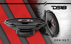 DS18 GEN-X5.7 5x7" 3-Way Coaxial Car Speaker 165 Watts 4-Ohm - DS18