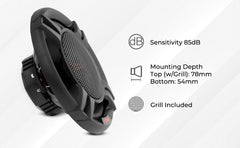 DS18 GEN-X6.5 6.5" 3-Way Coaxial Car Speaker 150 Watts 4-Ohm - DS18