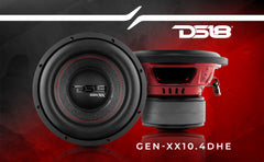 GEN-XX 10" High Excursion Subwoofer Double Stacked Magnets 500 Watts Rms DVC 4-Ohm - DS18