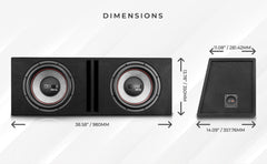 Dual 12" Loaded Subwoofer Ported Enclosure With GEN-X124D 900 Watts RMS - DS18