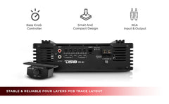 PRO 1-Channel Full-Range Class D Amplifier 3000 Watts Rms @ 1-Ohm - DS18