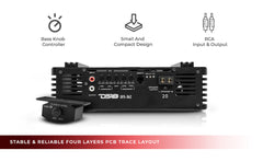 PRO 1-Channel Full-Range Class D Amplifier 3000 Watts Rms @ 2-Ohm - DS18