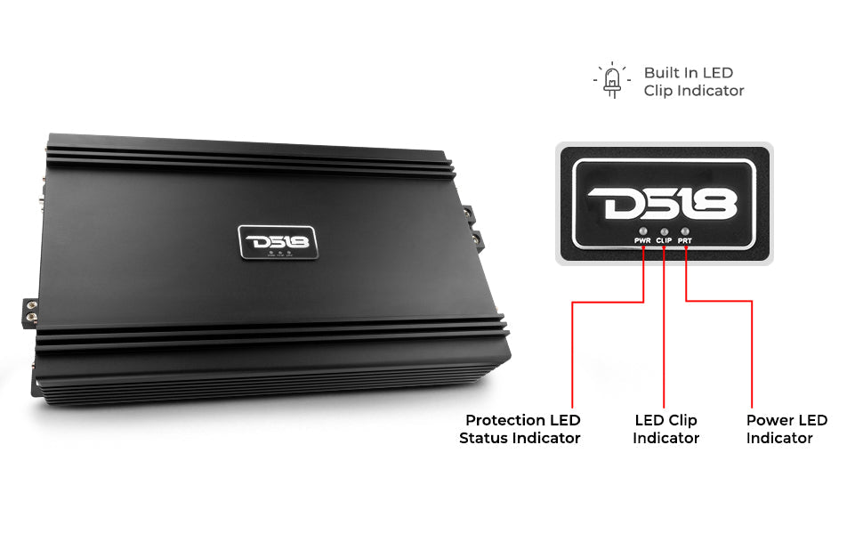 PRO 1-Channel Full-Range Class D Amplifier 8000 Watts Rms @ 1-Ohm - DS18
