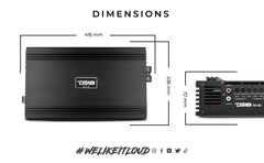 PRO 1-Channel Full-Range Class D Amplifier 8000 Watts Rms @ 2-Ohm - DS18