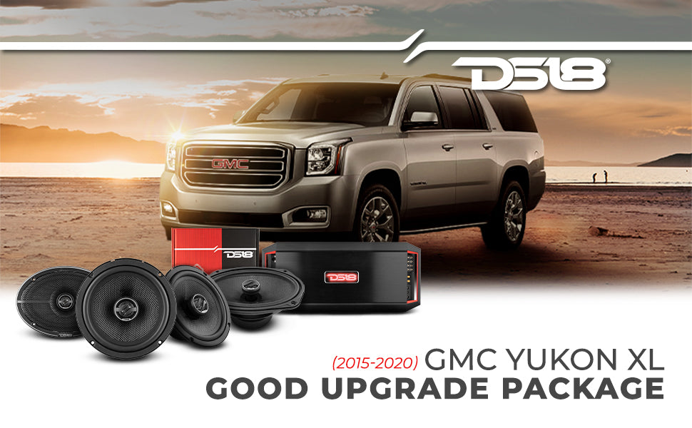 2015-2020 GMC Yukon XL Front and Back Doors Speakers Good Upgrade/Replacement Package 1600 Watts - DS18