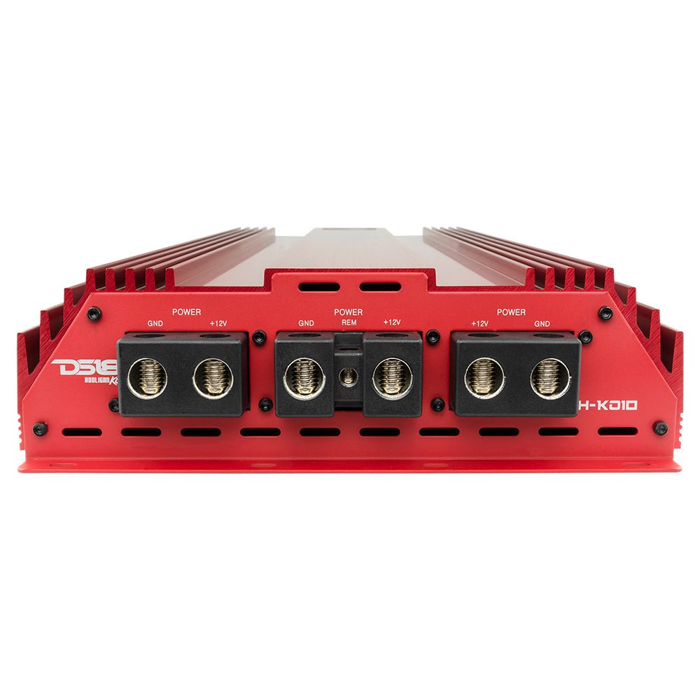 HOOLIGAN KO Red 1-Channel Amplifier with Voltmeter 10000 Watts Rms @ 1-Ohm Made In Korea - DS18