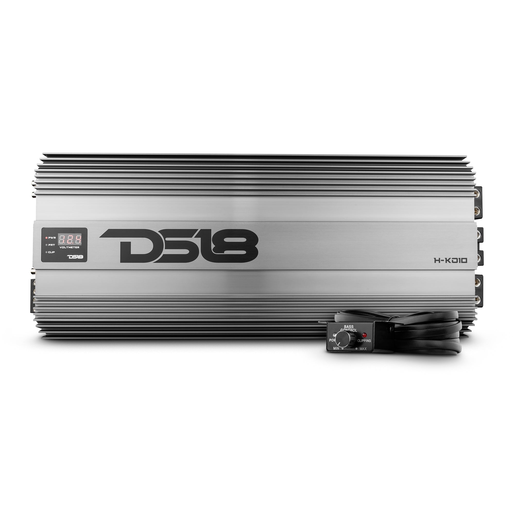 HOOLIGAN KO Silver 1-Channel Amplifier with Voltmeter 10000 Watts Rms @ 1-Ohm Made In Korea - DS18