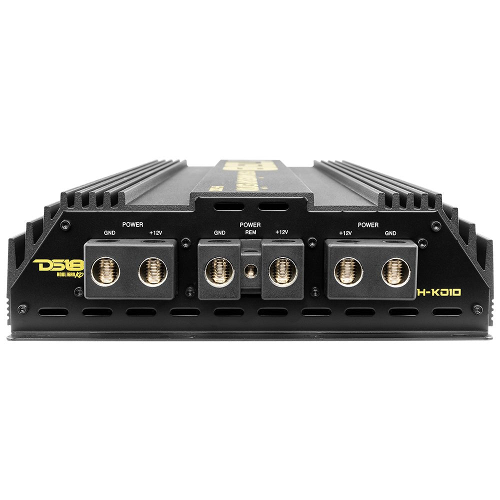 HOOLIGAN KO Gold 1-Channel Amplifier with Voltmeter 10000 Watts Rms @ 1-Ohm Made In Korea - DS18