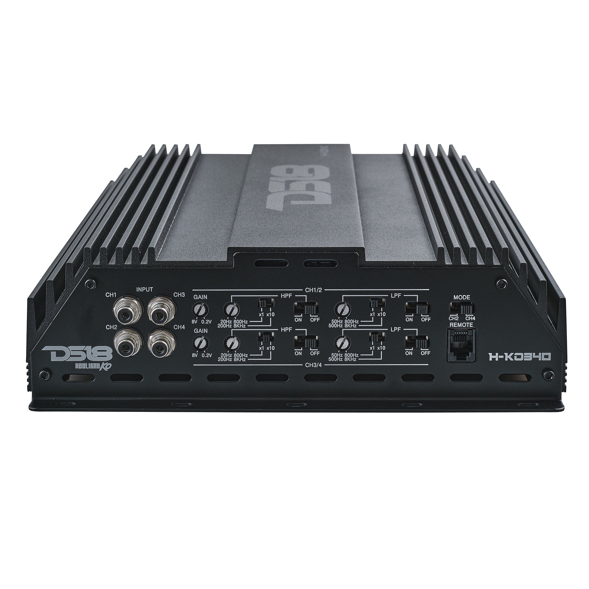 HOOLIGAN KO Full Range Class D 4-Channel Amplifier 4 x 300 Watts Rms @ 4-Ohm Made In Korea - DS18