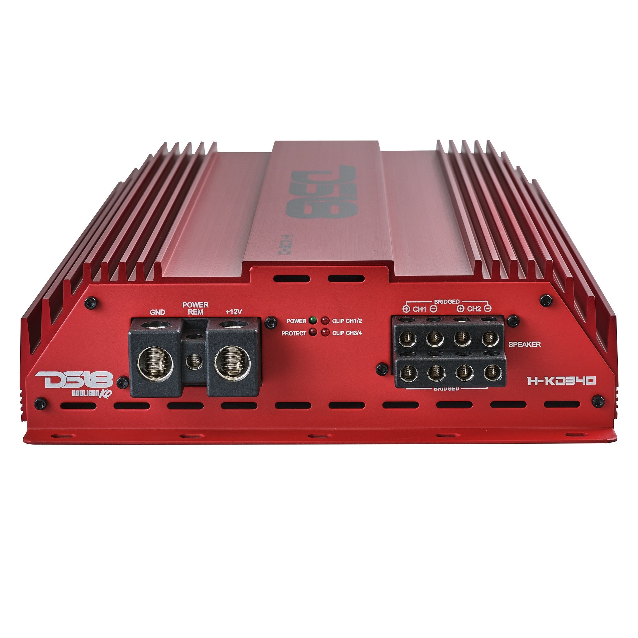 HOOLIGAN KO Full Range Class D 4-Channel Amplifier 4 x 300 Watts Rms @ 4-Ohm Made In Korea - DS18