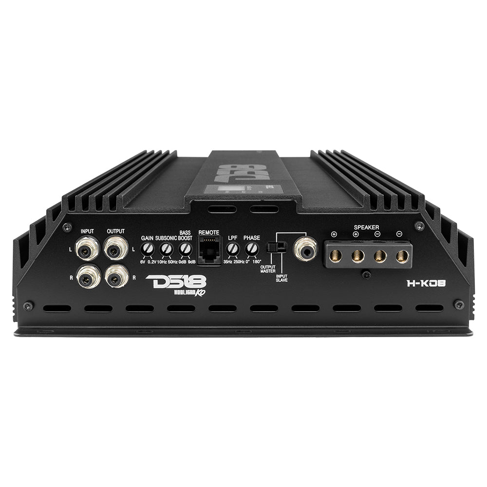 HOOLIGAN KO 1-Channel Amplifier with Voltmeter 8000 Watts Rms @ 1-Ohm Made In Korea - DS18