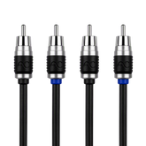 AC Studio 4-Channel Double-Shielded Directional Twisted Pair RCA Interconnect (12ft - 20ft)