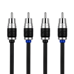 AC Studio 4-Channel Double-Shielded Directional Twisted Pair RCA Interconnect (12ft - 20ft)