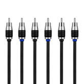 AC Studio 6-Channel Double-Shielded Directional Twisted Pair RCA Interconnect (12ft - 17ft)