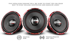 HOOLIGAN X 15" SPL Subwoofer 4000 Watts Rms 4" DVC 1-Ohm - DS18