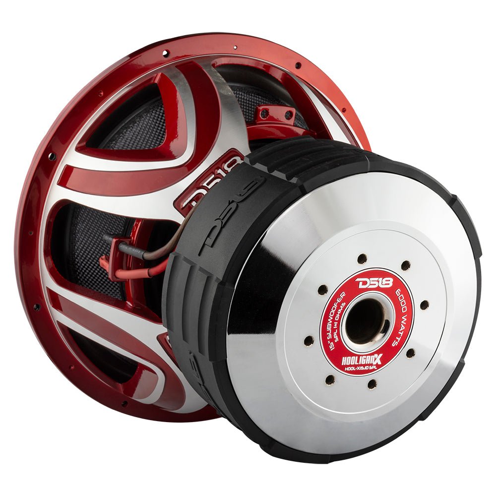 HOOLIGAN X 15" SPL Subwoofer 4000 Watts Rms 4" DVC 1-Ohm - DS18