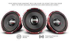 HOOLIGAN X 15" SPL Subwoofer 4000 Watts Rms 4" DVC 2-Ohm - DS18