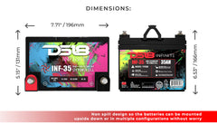 INFINITE 35 AH AGM Power Cell 12 Volt Battery - DS18