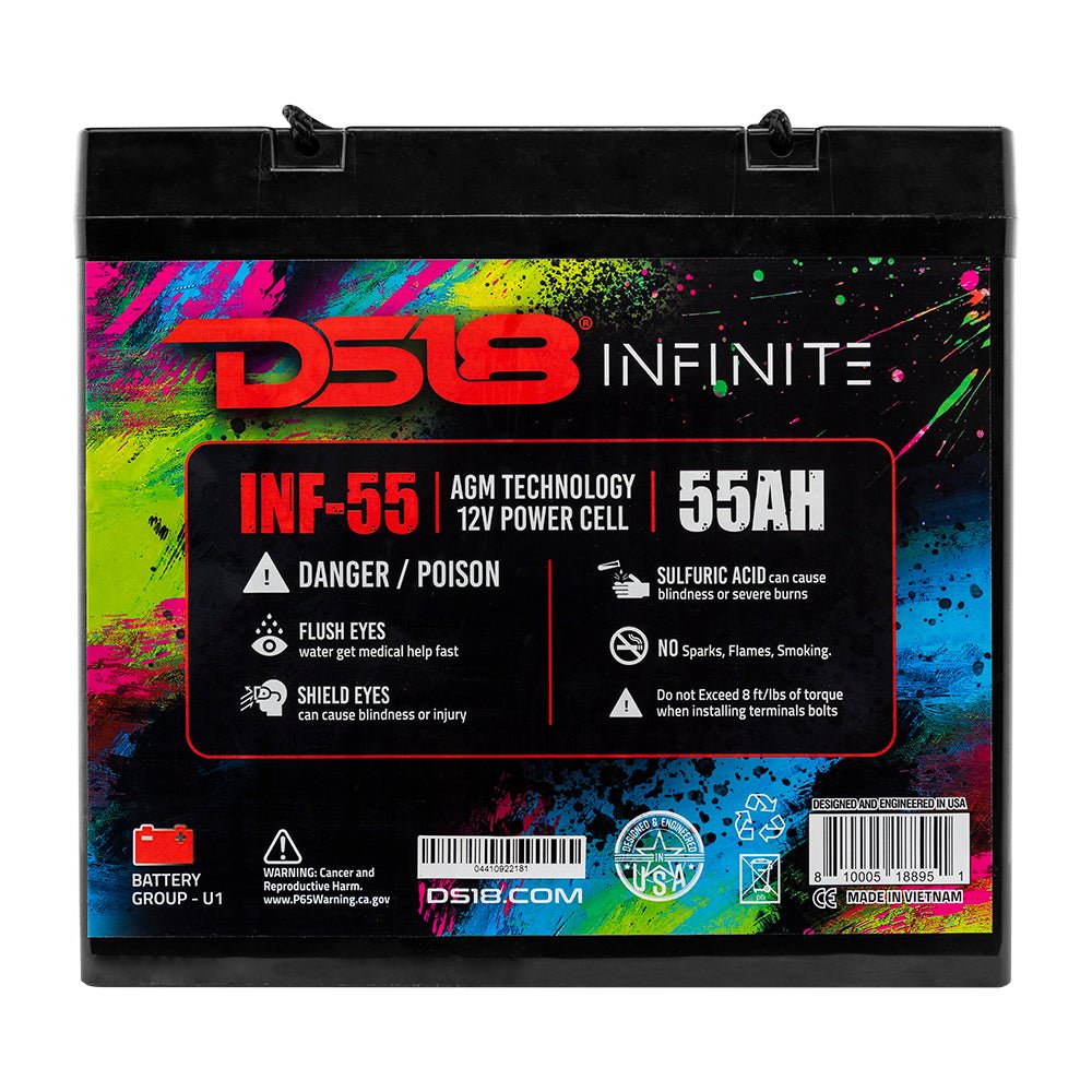 INFINITE 55 AH AGM Power Cell 12 Volt Battery - DS18