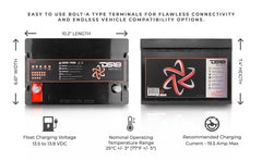 INFINITE 2000 Watts 65 AH AGM Power Cell - DS18