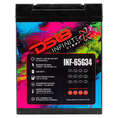 INFINITE 65 AH AGM Group 34 Power Cell 12 Volt Battery - DS18