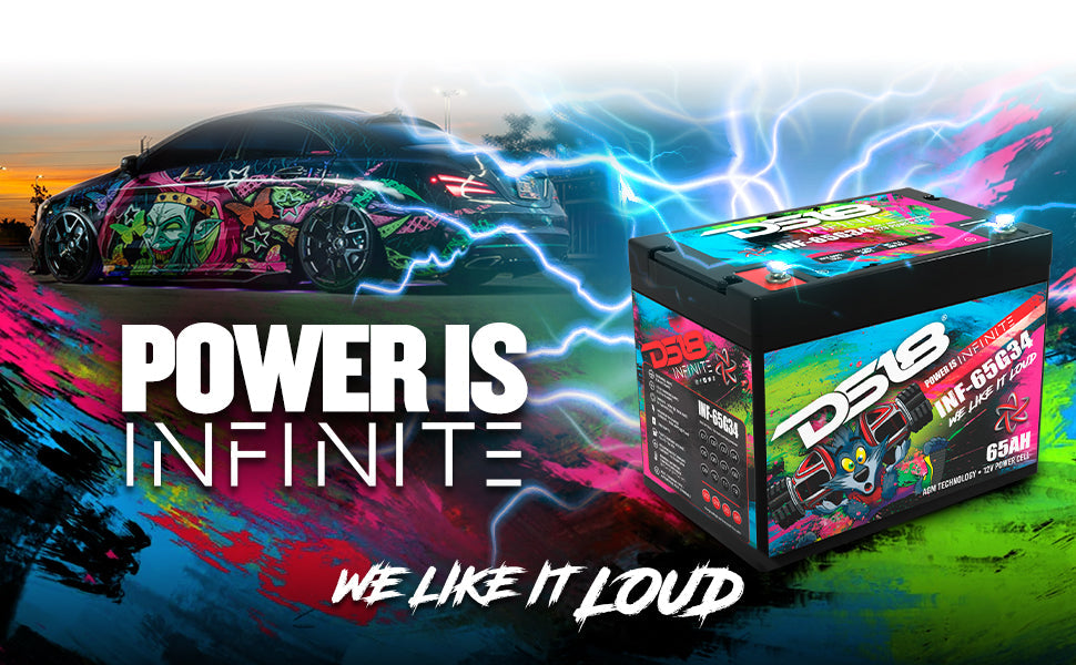INFINITE 65 AH AGM Group 34 Power Cell 12 Volt Battery - DS18