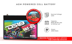 INFINITE 80 AH AGM Power Cell 12 Volt Battery - DS18