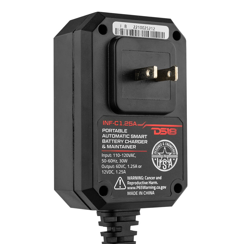 1.25 AMP Automatic Smart Car AGM Battery Charger & Maintainer - DS18