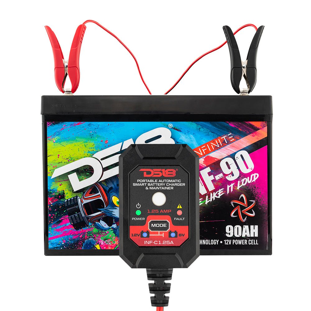1.25 AMP Automatic Smart Car AGM Battery Charger & Maintainer - DS18