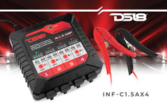 4 X 1.5 AMP Automatic Smart Lithium and AGM Battery Charger and Maintainer - DS18