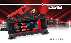 15 AMP Automatic Smart Lithium and AGM Car Battery Charger & Maintainer - DS18