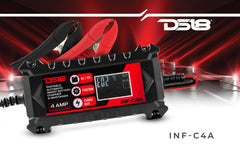 4 AMP Automatic Smart Lithium and AGM Car Battery Charger & Maintainer - DS18