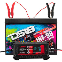 6 AMP Automatic Smart Lithium and AGM Car Battery Charger & Maintainer - DS18