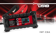 6 AMP Automatic Smart Lithium and AGM Car Battery Charger & Maintainer - DS18