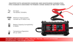 6 AMP Automatic Smart Lithium and AGM Car Battery Charger & Maintainer - DS18