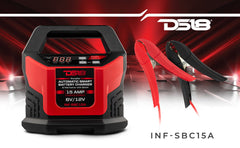 15 AMP Automatic Smart Lithium and AGM Battery Charger, Maintainer and Jump Booster - DS18