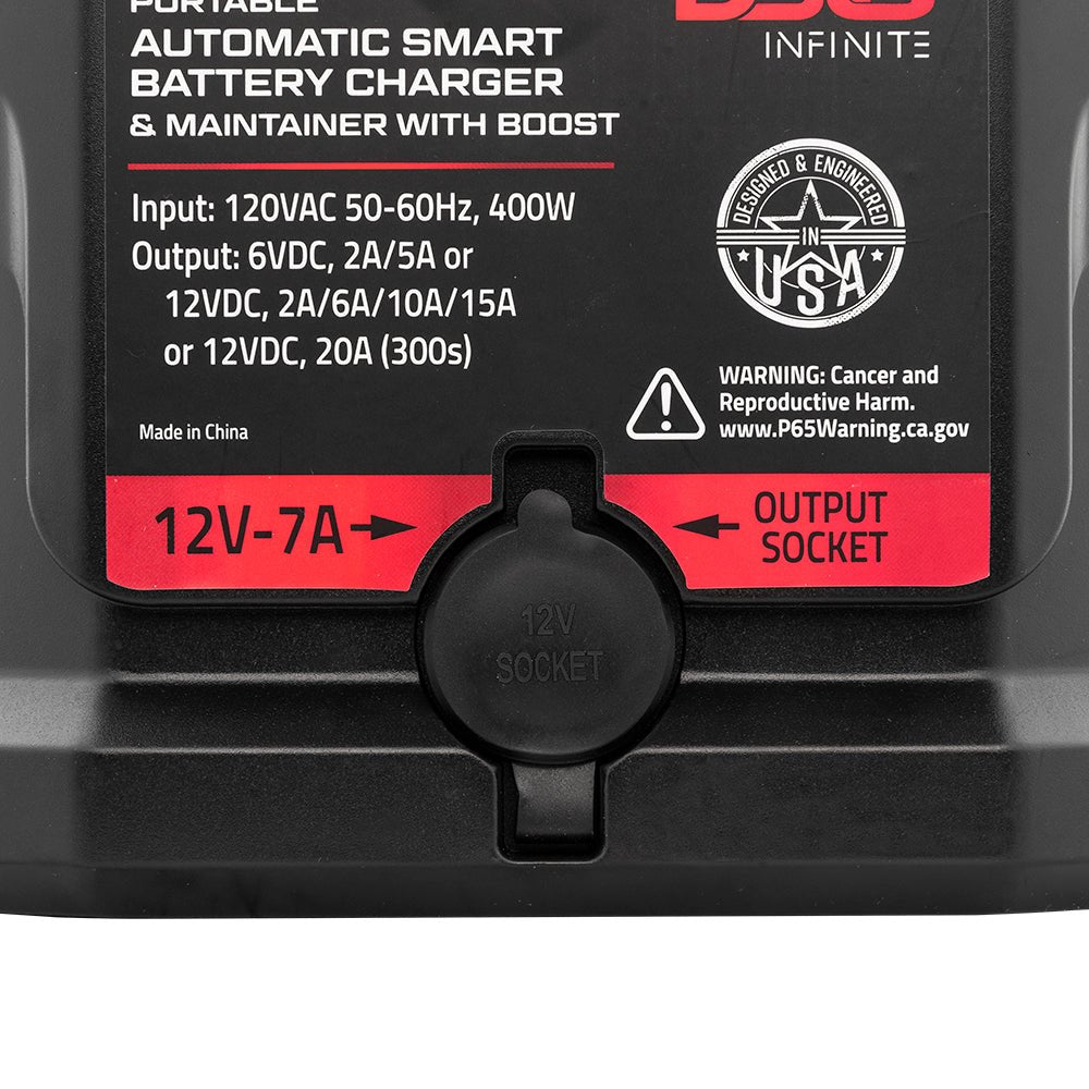 15 AMP Automatic Smart Lithium and AGM Battery Charger, Maintainer and Jump Booster - DS18