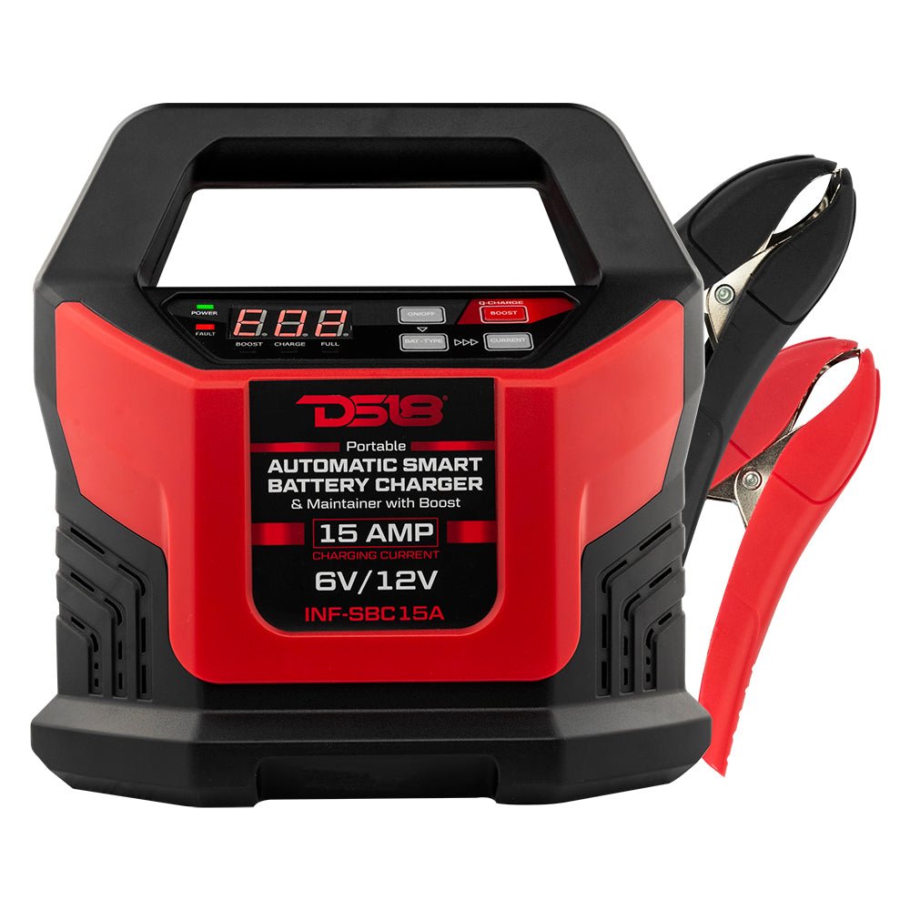 15 AMP Automatic Smart Lithium and AGM Battery Charger, Maintainer and Jump Booster - DS18